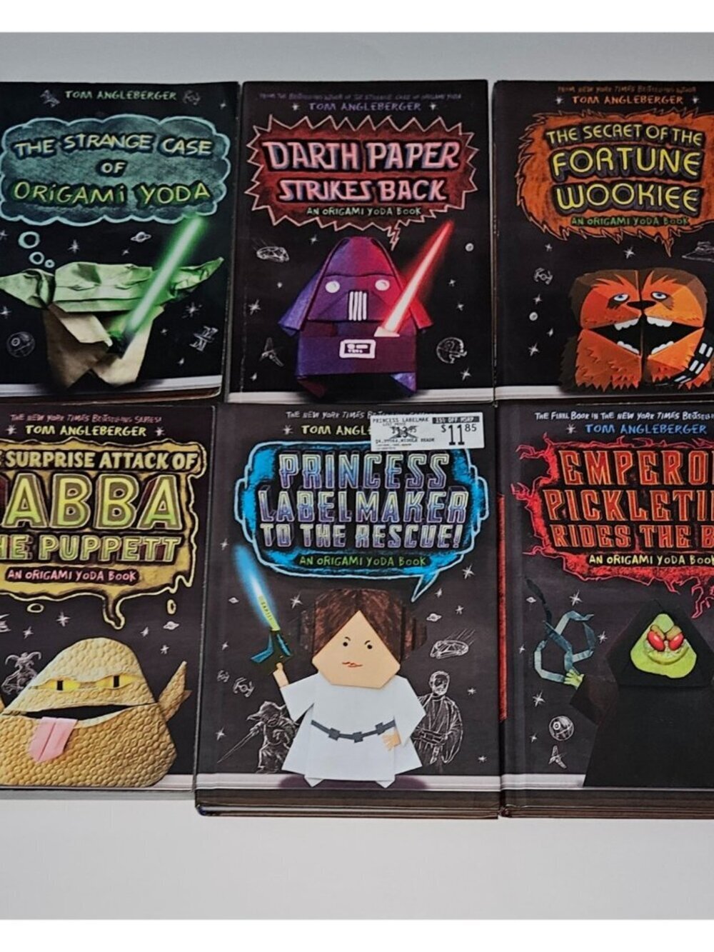 6 Origami Yoda Book Lot HBK PBK Tom Angleberger 1 2 3 4 5 Emperor Star Wars